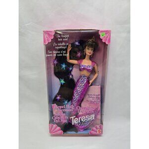 1995 Jewel Hair Mermaid Teresa Barbie Longest Hair Ever  - New In Box
